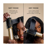 Shark Glam Cepillo Secador 5-en-1 | Multi-Estilizador | Air Styler Straightener | Gold