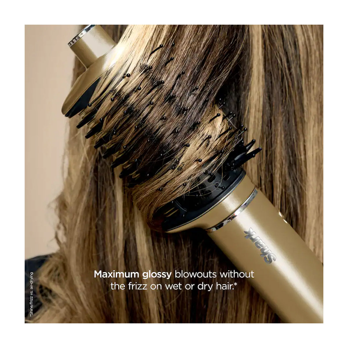 Shark Glam Cepillo Secador 5-en-1 | Multi-Estilizador | Air Styler Straightener | Gold