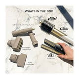 Shark Glam Cepillo Secador 5-en-1 | Multi-Estilizador | Air Styler Straightener | Gold