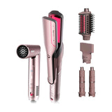 Shark FlexFusion Cepillo Secador 5-en-1 | Multi-Estilizador | Air Styler Straightener | Cosmic Blush
