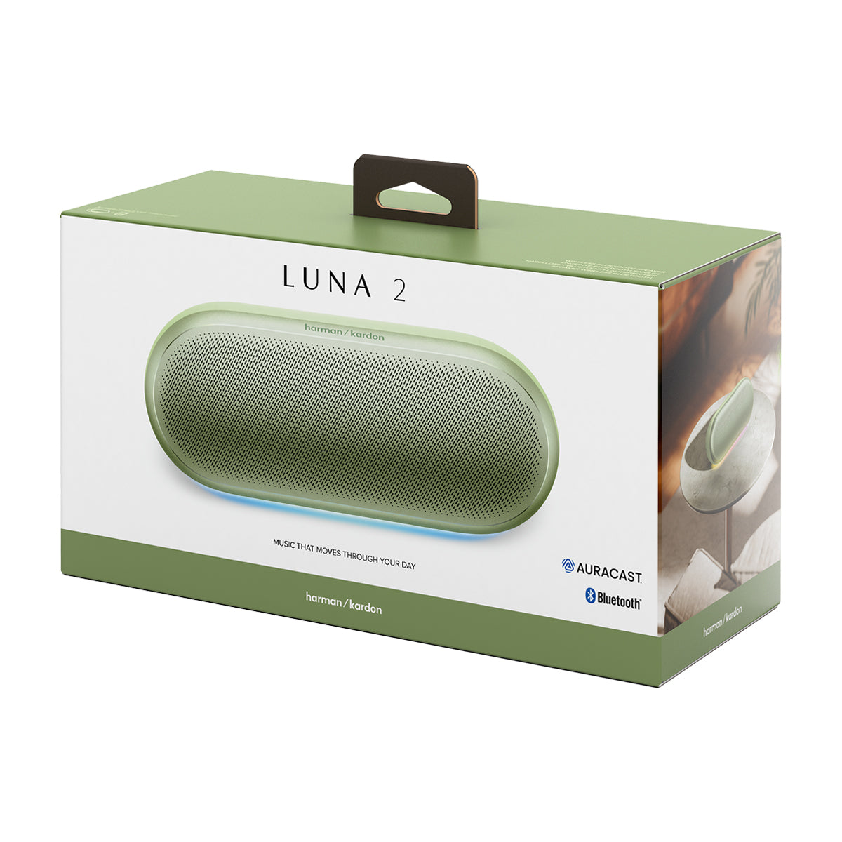 Harman Kardon Luna 2 Bocina Portátil Bluetooth | AI Sound Boost | IP67 | 12H | Menta