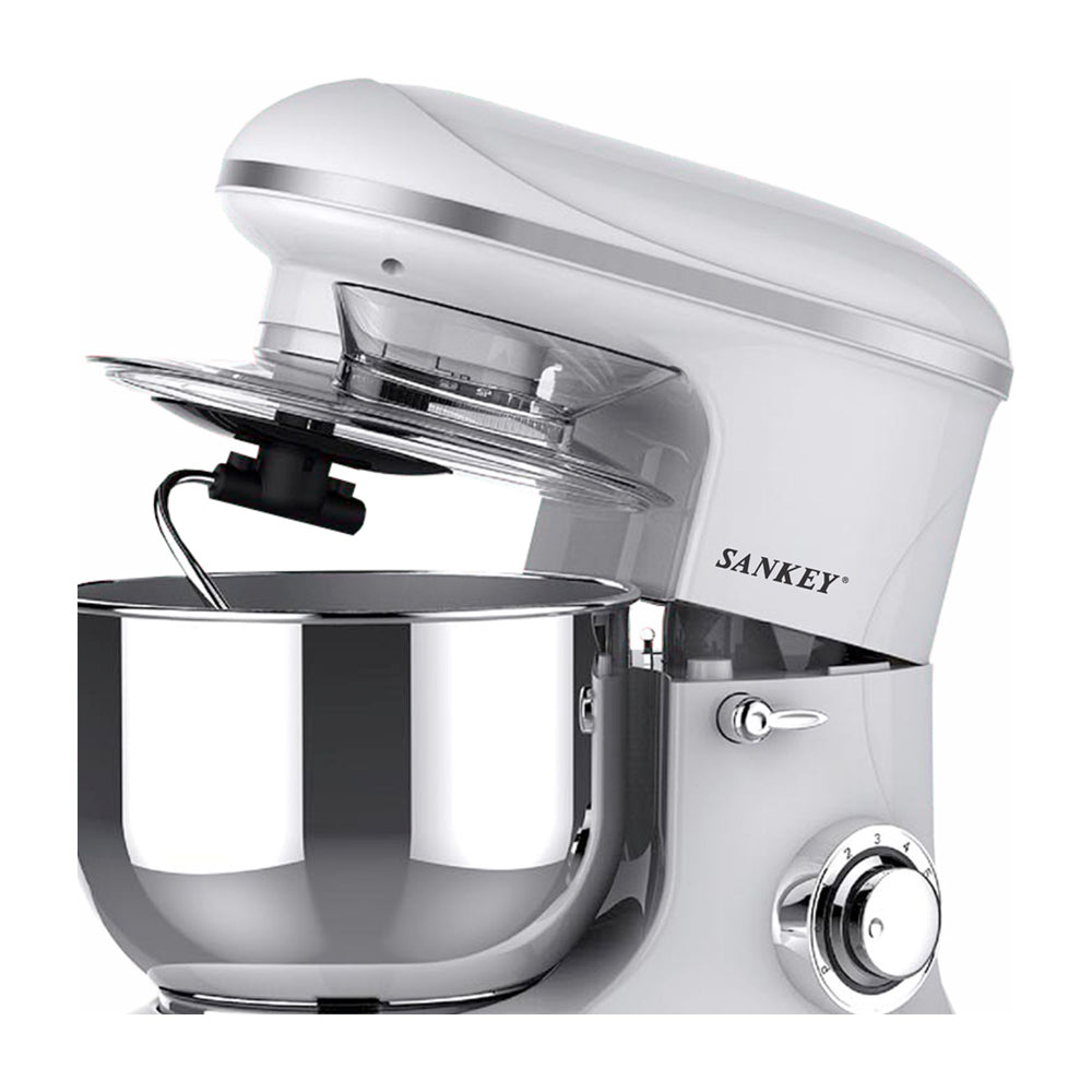 Sankey Batidora de Pedestal de 6 Velocidades | 5.5L | 1200W | Blanco