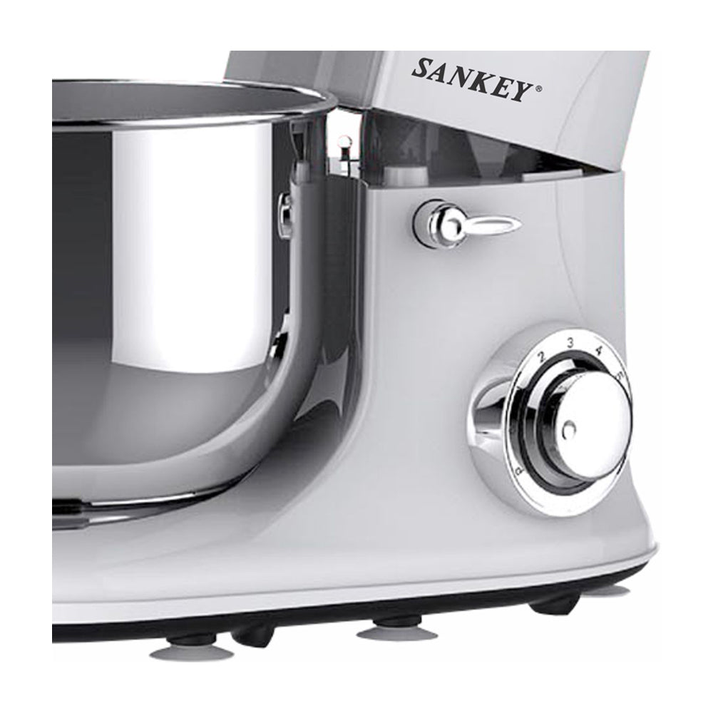 Sankey Batidora de Pedestal de 6 Velocidades | 5.5L | 1200W | Blanco