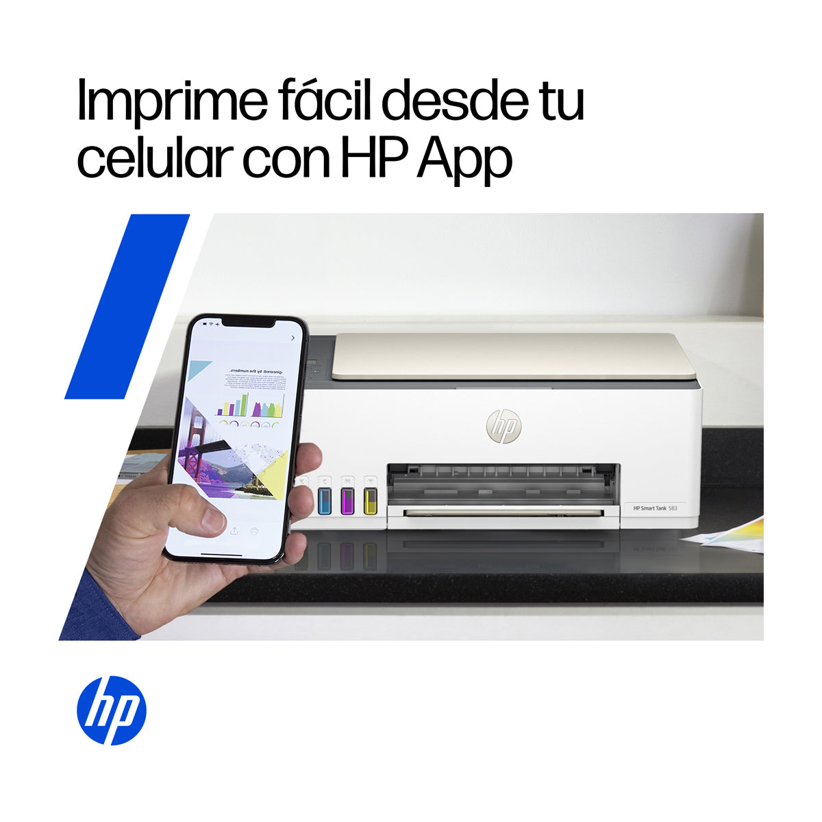 HP Smart Tank 583 Impresora Inalámbrica Multifuncional con Tanques de Tinta