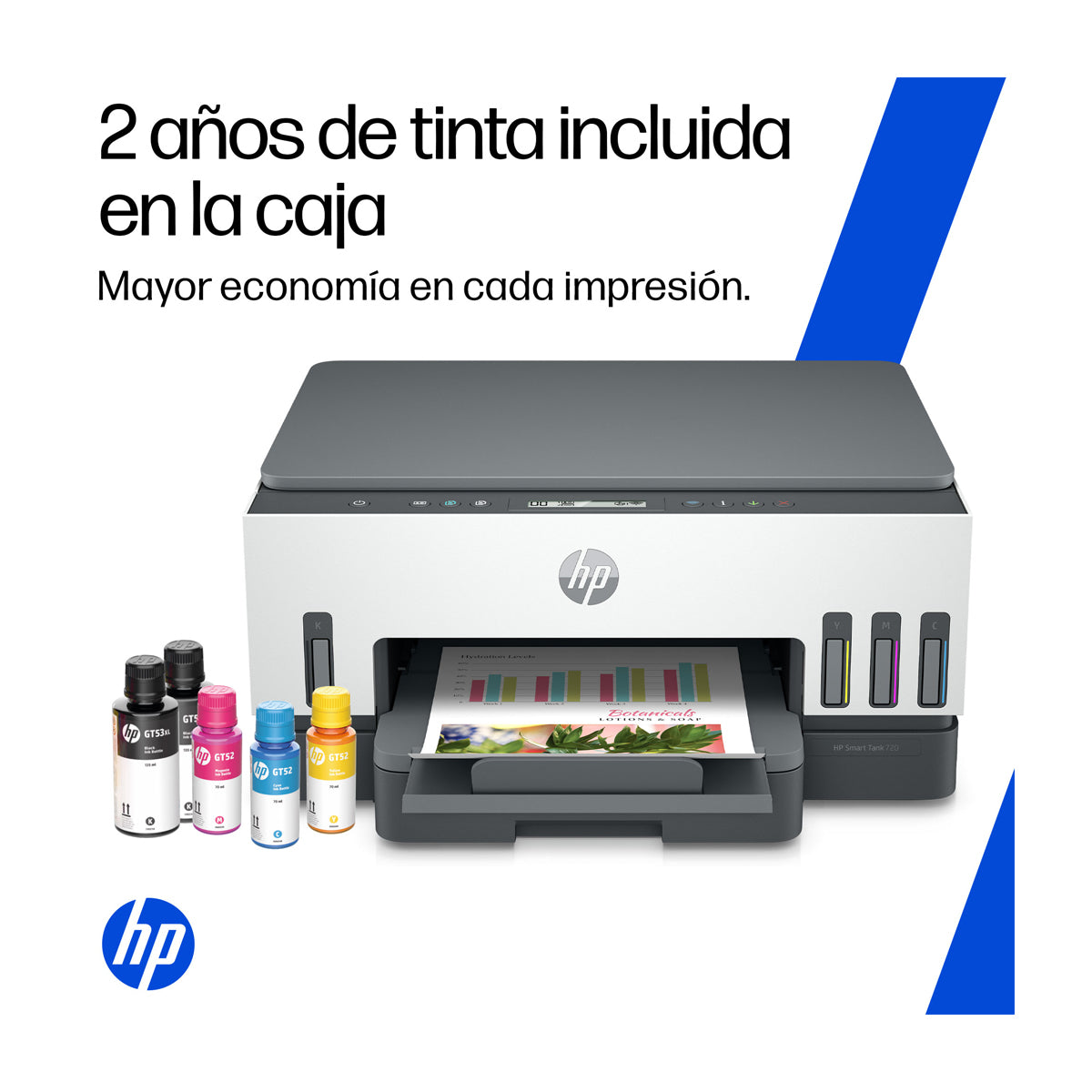 HP Smart Tank 720 Impresora Inalámbrica Multifuncional con Tanques de Tinta