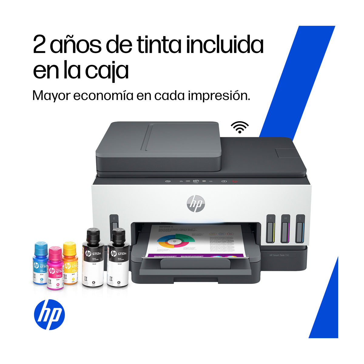 HP Smart Tank 790 Impresora Inalámbrica Multifuncional con Tanques de Tinta