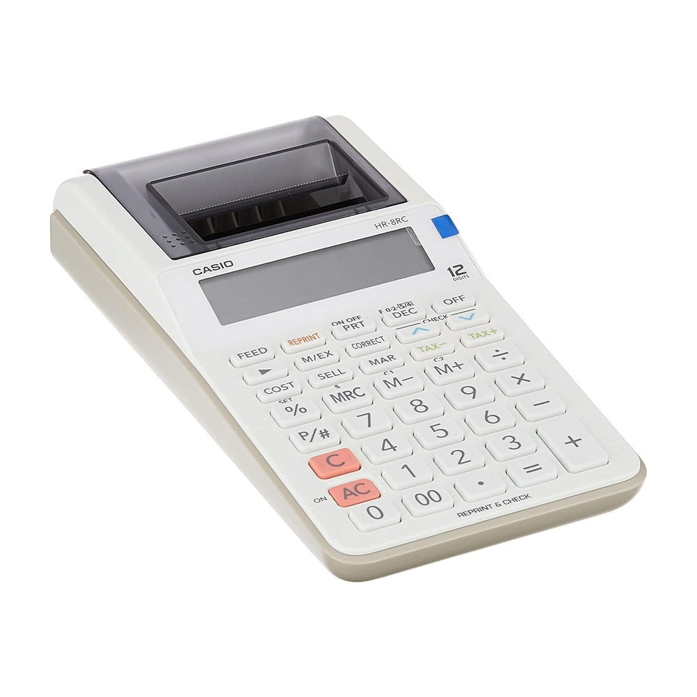 Casio Calculadora de Escritorio de 12 Dígitos | Impresión en 2 Colores | Blanco