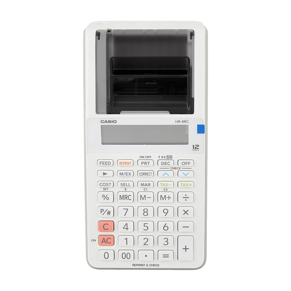 Casio Calculadora de Escritorio de 12 Dígitos | Impresión en 2 Colores | Blanco