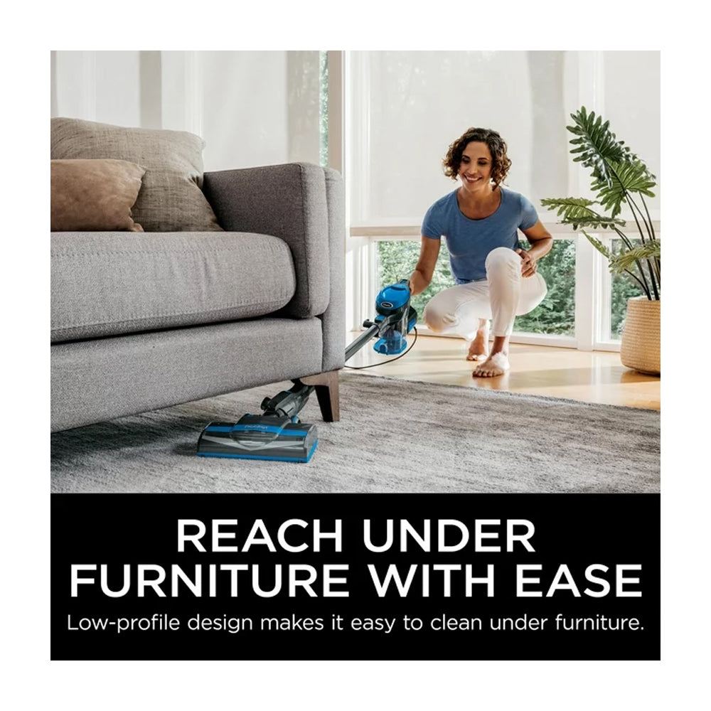 Shark Rocket Pet Aspiradora | Succión Potente | Dirección Giratoria | Ligera | Azul Gris