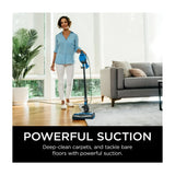 Shark Rocket Pet Aspiradora | Succión Potente | Dirección Giratoria | Ligera | Azul Gris