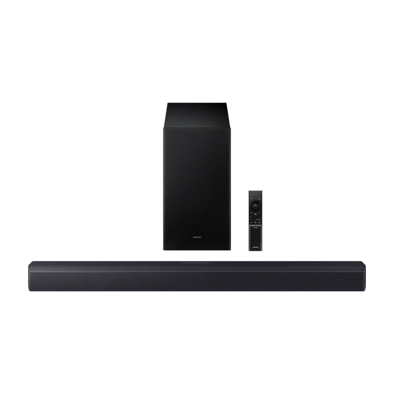 Samsung Barra de Sonido Bluetooth de 2.1 Canales | Subwoofer | Sonido Envolvente 3D | Bass Boost | Adaptive Sound Lite | GM Pro | Dolby 2.0 | DTS V:X | 300W