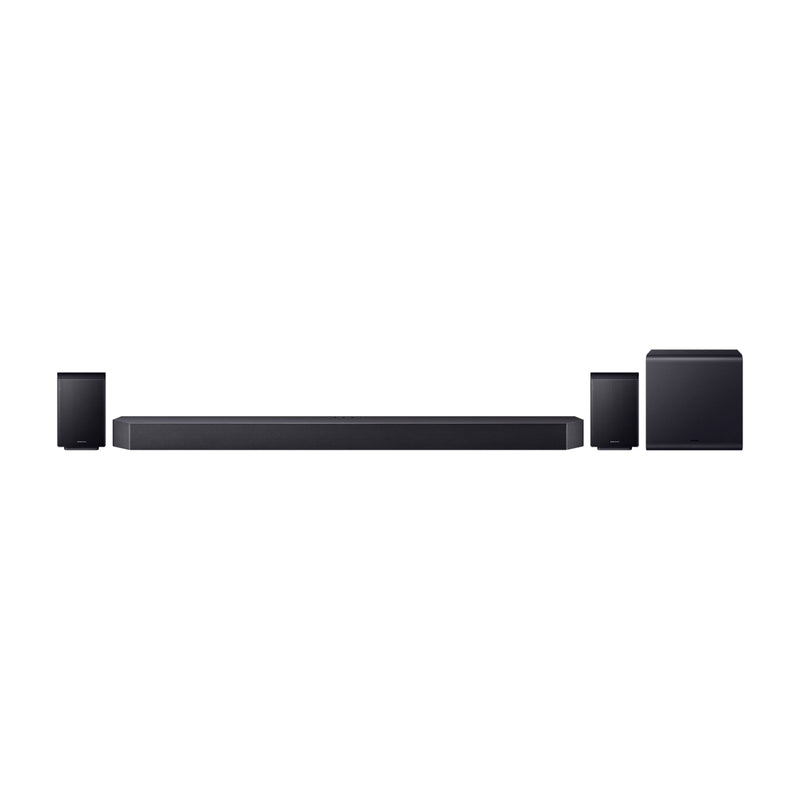 Samsung Barra de Sonido Bluetooth de 11.1.4 Canales | Subwoofer | Sonido Envolvente 3D | Q-Symphony | SpaceFit Sound Pro | GM Pro | WiFi | AVA Pro | Wireless Dolby Atmos | DTS:X | 756W