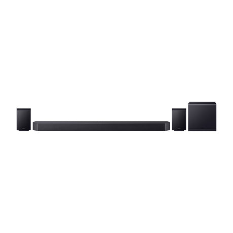 Samsung Barra de Sonido Bluetooth de 11.1.4 Canales | Subwoofer | Sonido Envolvente 3D | Q-Symphony | SpaceFit Sound Pro | GM Pro | WiFi | AVA Pro | Wireless Dolby Atmos | DTS:X | 756W