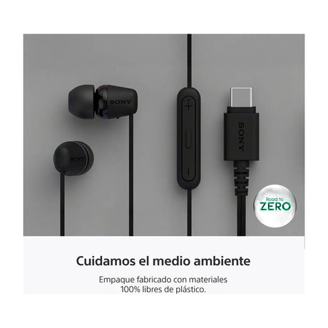 Sony IER-EX15C Audífonos de Cable | Negro