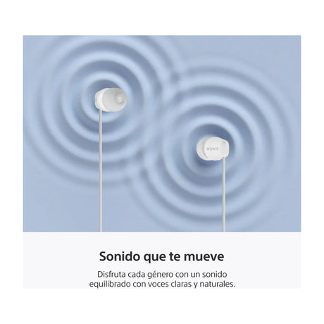 Sony IER-EX15C Audífonos de Cable | Blanco
