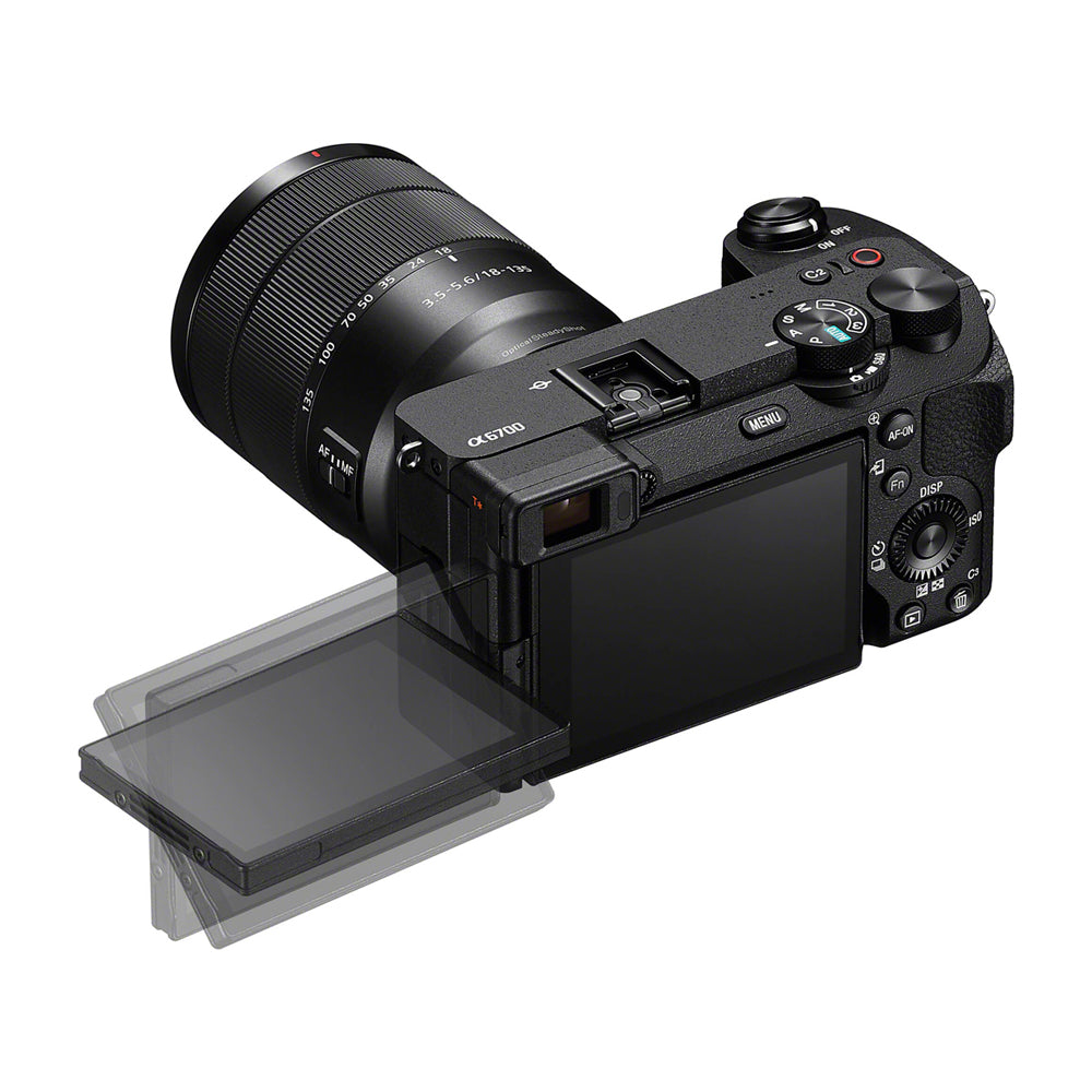 Sony ILCE-6700M A6700, Zoom Kit、OVERSEAS Sony a6700 Alpha Cámara Mirrorless con 18-135mm | ILCE-6700M - Photura