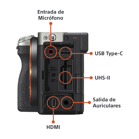 Sony a7C Alpha Cámara Digital Mirrorless Body | ILCE-7C | Full Frame | Plateado