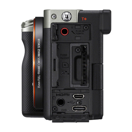 Sony a7C Alpha Cámara Digital Mirrorless con Lente 28-60mm | ILCE-7CL | Full Frame | Plateado