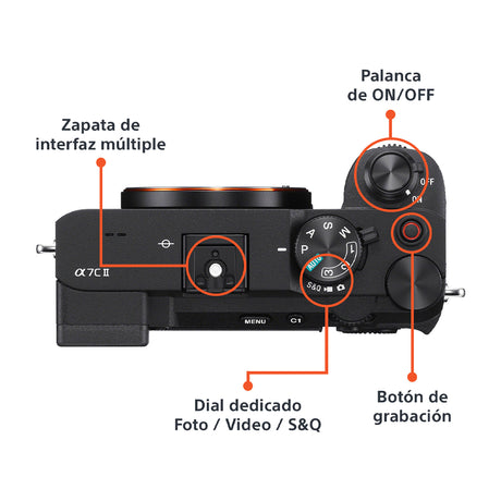 Sony a7C II Alpha Cámara Digital Mirrorless con Lente 28-60mm | ILCE-7CM2L | Full Frame | Negro