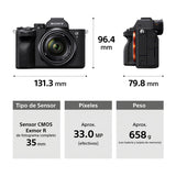 Sony a7 IV Alpha Cámara Digital Mirrorless con Lente 28-70mm OSS | ILCE-7M4K | Full Frame