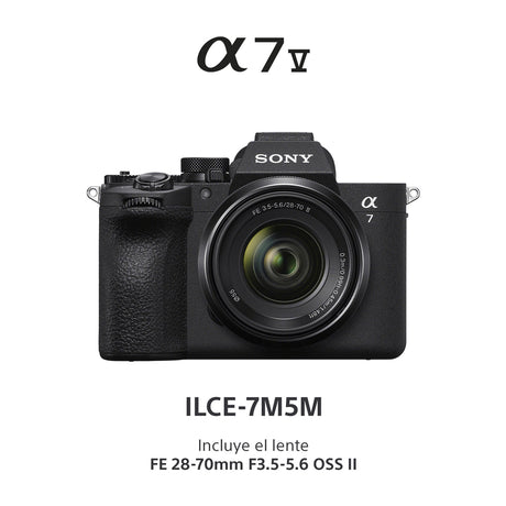 Sony a7 V Alpha Cámara Digital Mirrorless con Lente 28-70mm OSS II | ILCE-7M5M | Full Frame