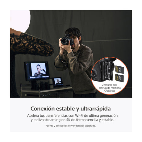 Sony a7R VI Alpha Cámara Digital Mirrorless Body | ILCE-7RM6 | Full Frame