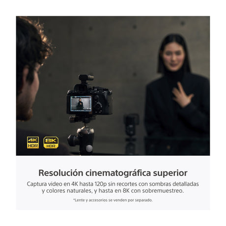 Sony a7R VI Alpha Cámara Digital Mirrorless Body | ILCE-7RM6 | Full Frame
