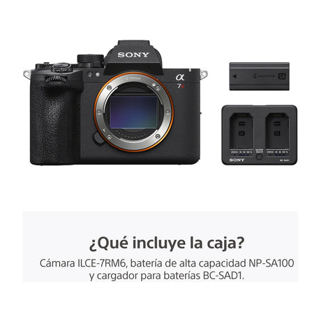 Sony a7R VI Alpha Cámara Digital Mirrorless Body | ILCE-7RM6 | Full Frame
