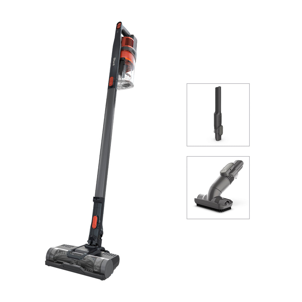 Shark Pet Cordless Aspiradora Inalámbrica | Succión Potente | CleanTouch | Recipiente XL | Gris Naranja