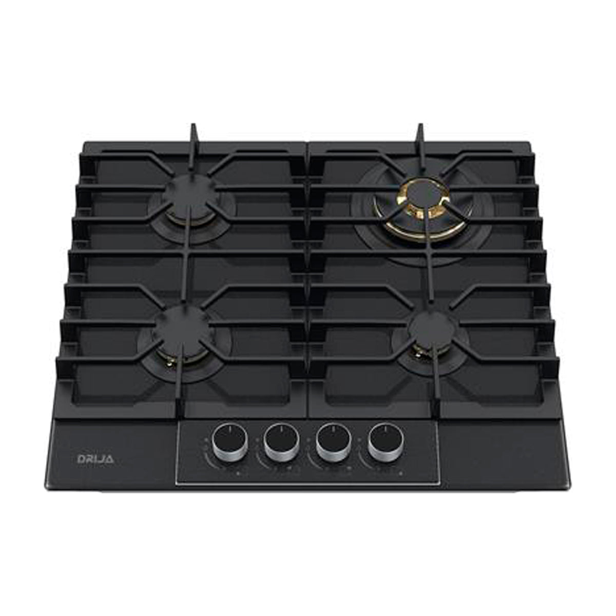 Drija Italia 60 Estufa Empotrable a Gas de Vidrio Templado | 4 Quemadores | 4 Válvulas de Seguridad