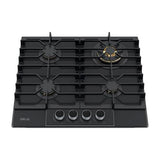 Drija Italia 60 Estufa Empotrable a Gas de Vidrio Templado | 4 Quemadores | 4 Válvulas de Seguridad