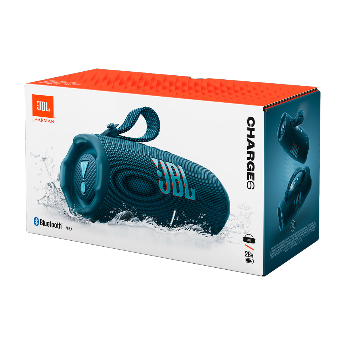 JBL Charge 6 Bocina Portátil Bluetooth Waterproof | AI Sound Boost | 28H | IP68 | Azul