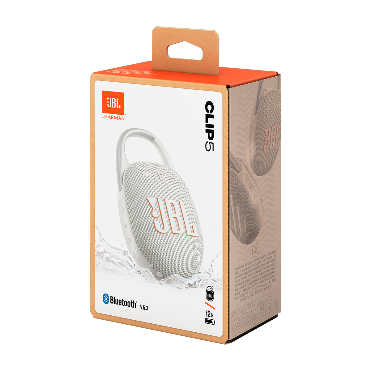 JBL Clip 5 Bocina Portátil Bluetooth Waterproof | Blanco - Photura