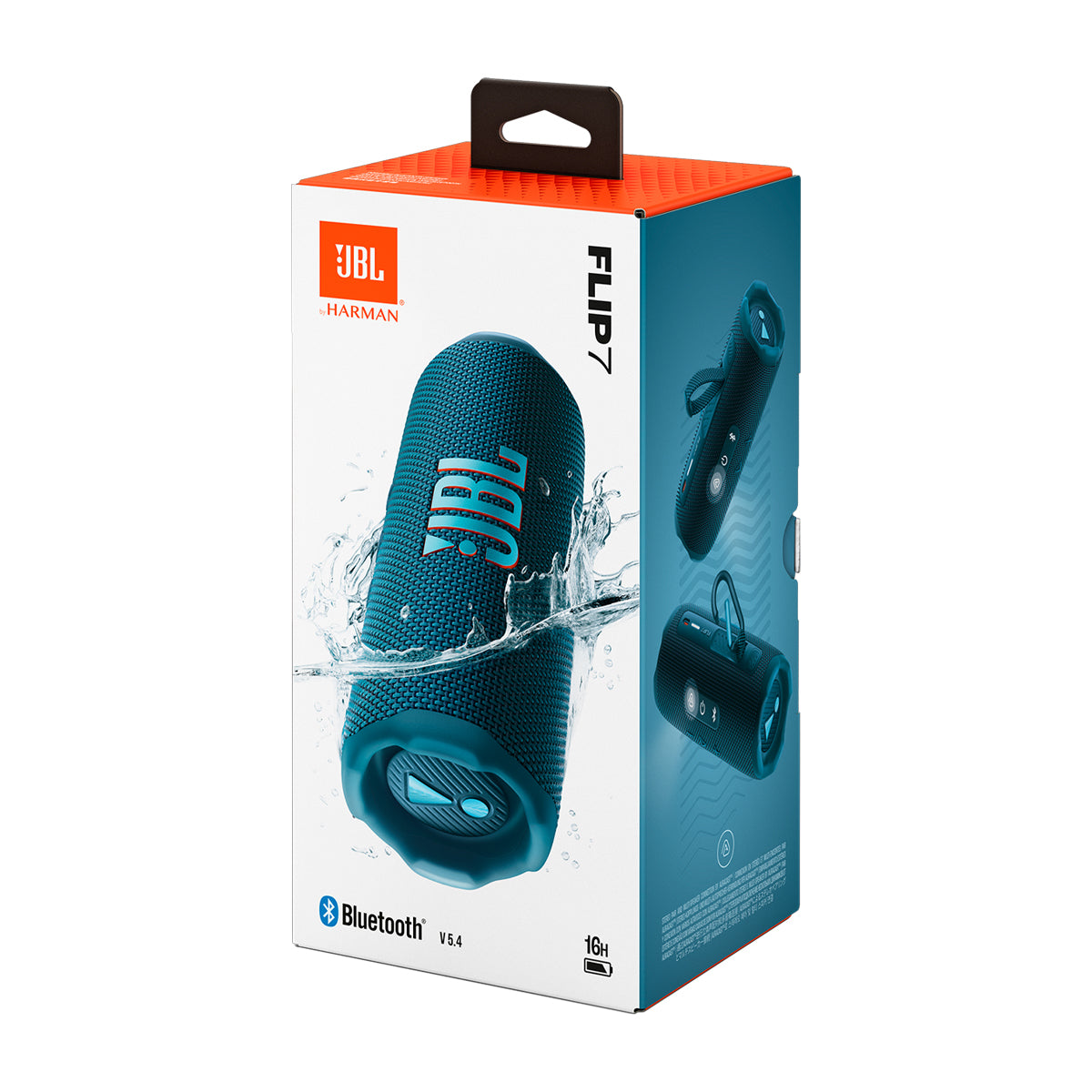 JBL Flip 7 Bocina Portátil Bluetooth Waterproof | AI Sound Boost | 16H | IP68 | Azul