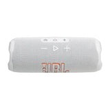 JBL Flip 7 Bocina Portátil Bluetooth Waterproof | AI Sound Boost | 16H | IP68 | Blanco