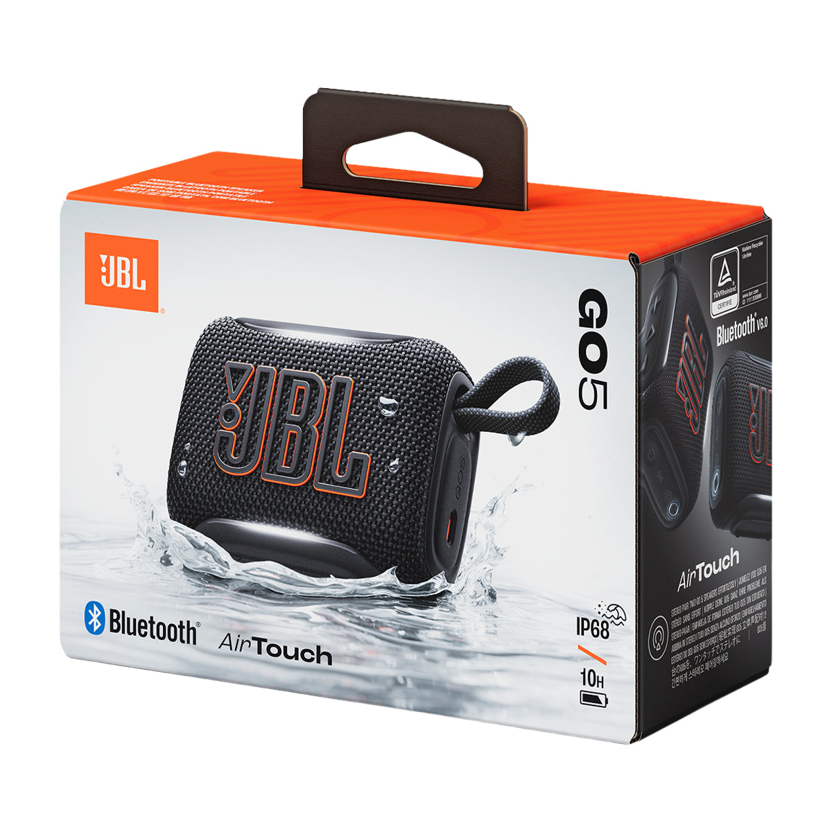 JBL GO 5 Bocina Portátil Bluetooth Waterproof | JBL Pro Sound | 10H | IP68 | Negro