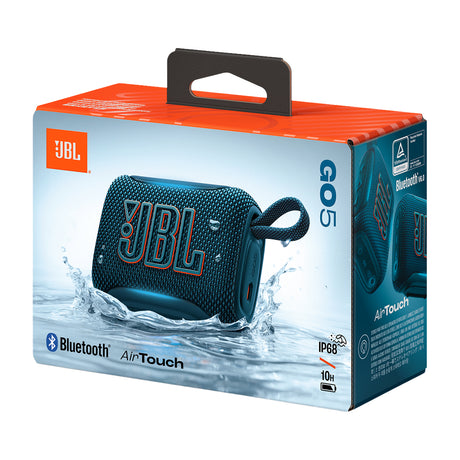 JBL GO 5 Bocina Portátil Bluetooth Waterproof | JBL Pro Sound | 10H | IP68 | Azul
