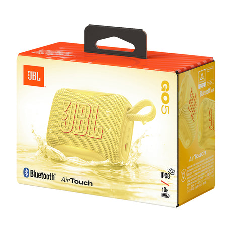 JBL GO 5 Bocina Portátil Bluetooth Waterproof | JBL Pro Sound | 10H | IP68 | Amarillo