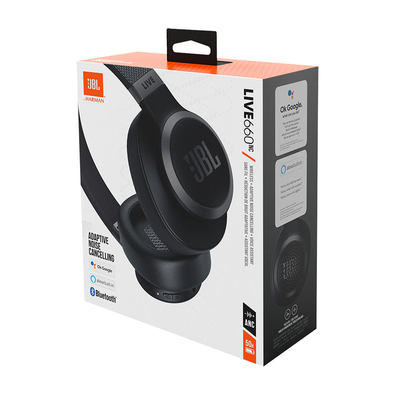 Auriculares Noise Cancelling JBL Live 660NC Negro - Auriculares Bluetooth -  Los mejores precios