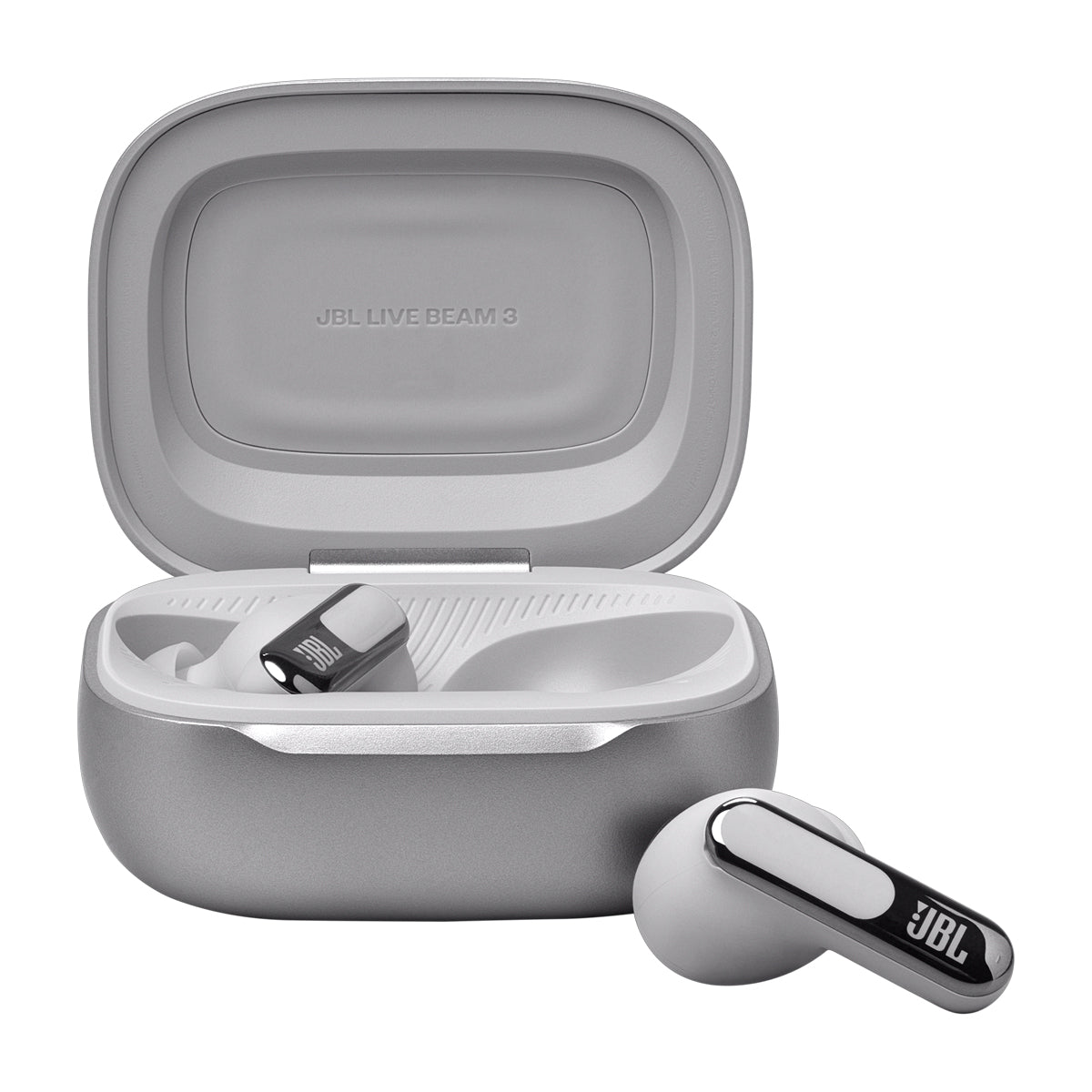 JBL Live Beam 3 True Wireless Audífonos Inalámbricos Bluetooth | Adaptive Noise Cancelling | Plateado