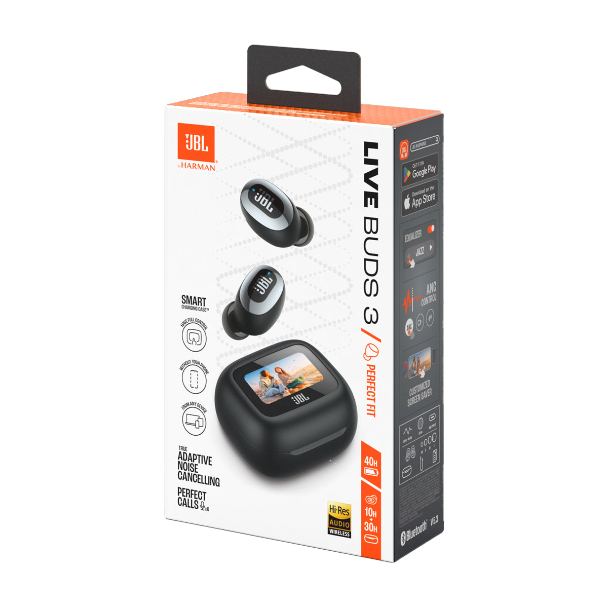 JBL Live Buds 3 True Wireless Audífonos | True ANC | Negro - Photura