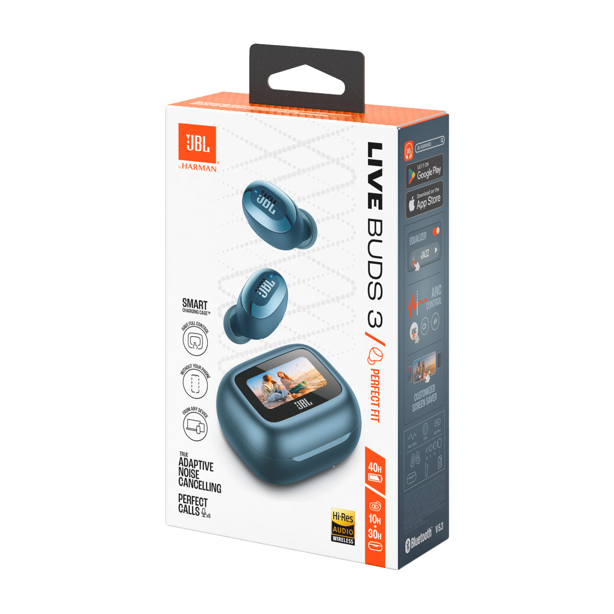 JBL Live Buds 3 True Wireless Audífonos | True ANC | Azul - Photura