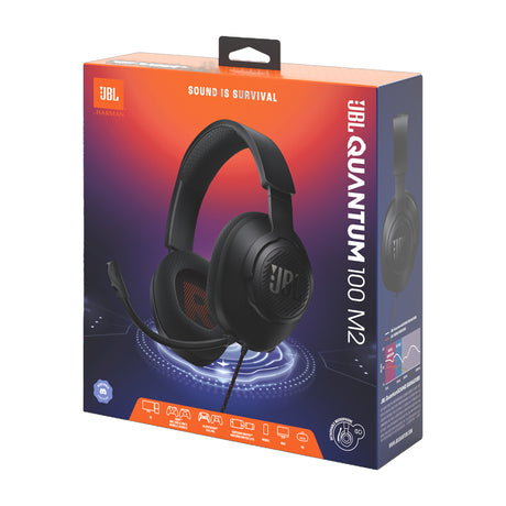 JBL Quantum 100M2 Headset Gaming Audífonos Over-Ear de Cable para Smartphones / MAC / PC / Consolas | Negro