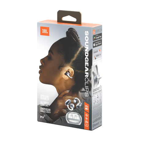 JBL Soundgear Clips True Wireless Audífonos Inalámbricos Bluetooth | Blanco