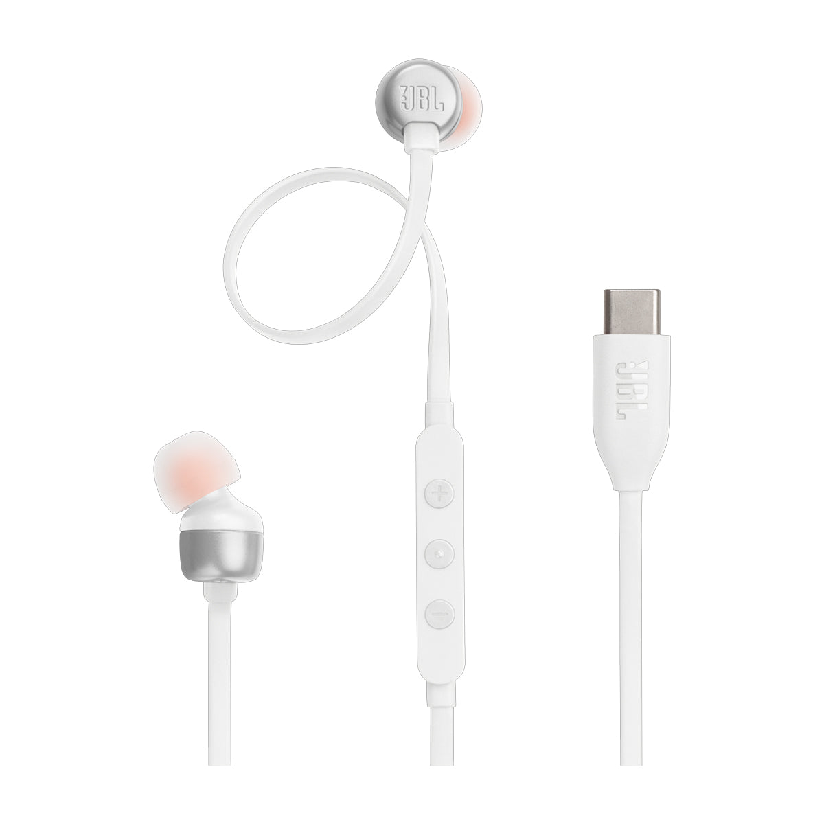 JBL Tune 310C Audífonos de Cable | Blanco