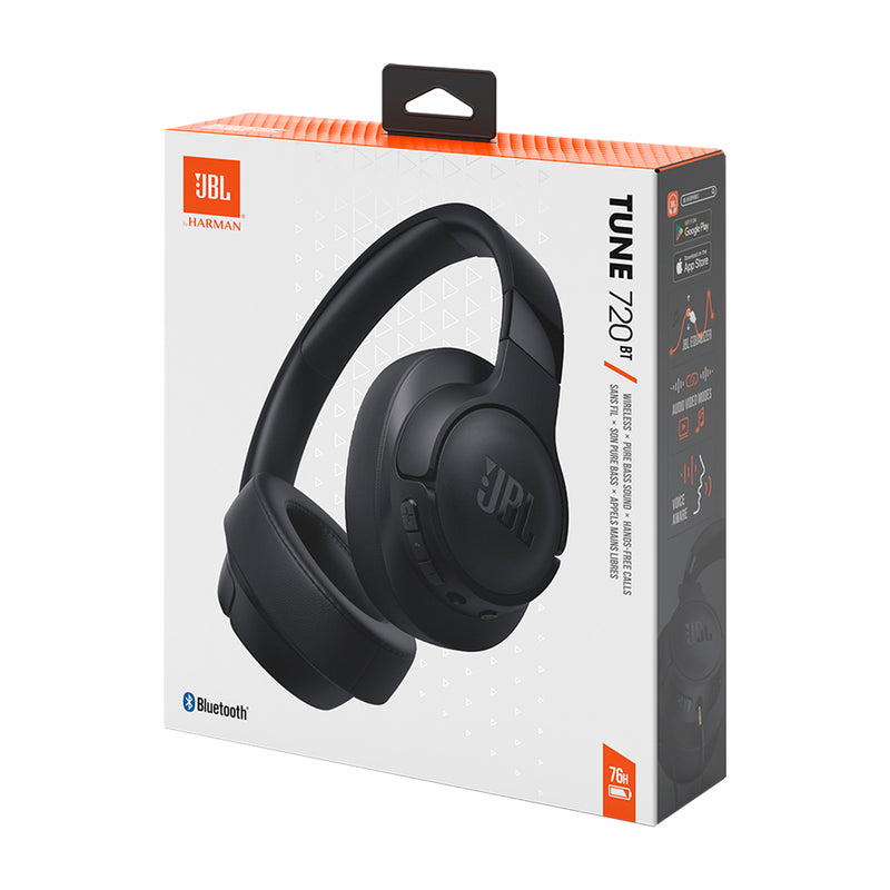 JBL Tune 720BT Audífonos Inalámbricos Over-Ear Negro Photura