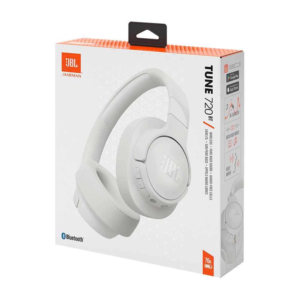 JBL Tune 720BT Audífonos Inalámbricos Bluetooth Over-Ear | Blanco