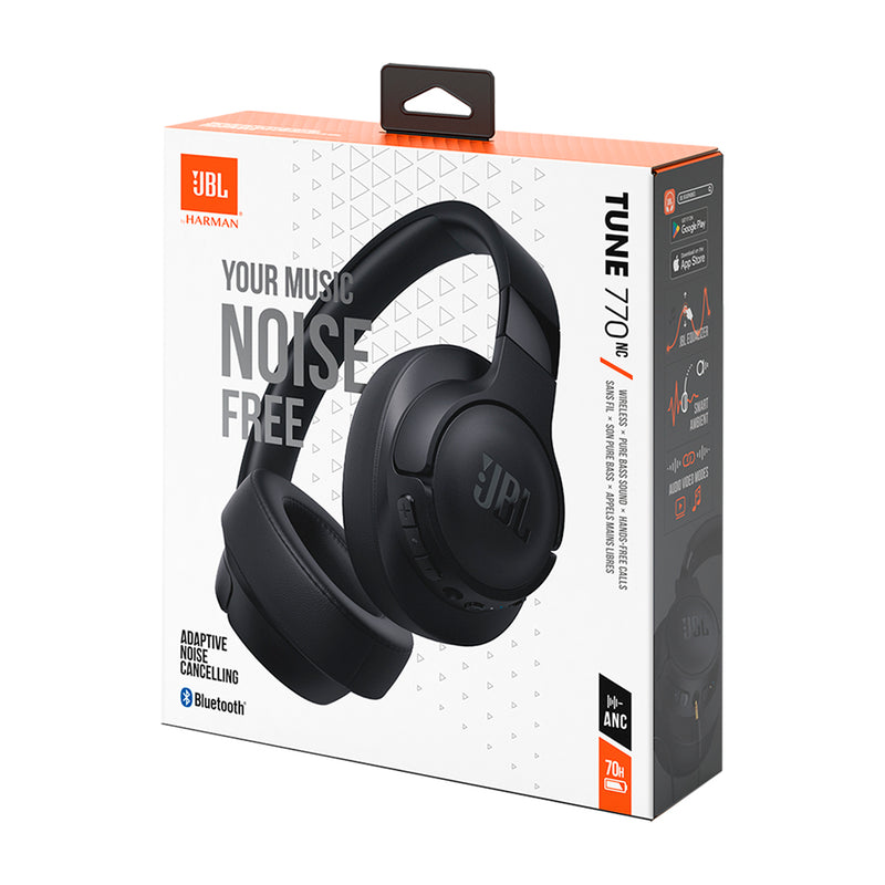 JBL Tune 770NC Audífonos BT Noise Cancelling Negro Photura