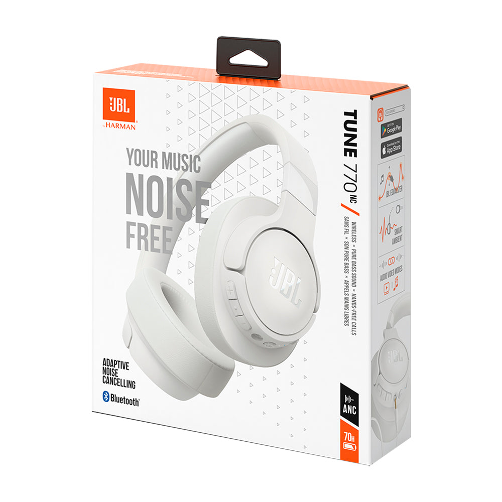 JBL Tune 770NC Audífonos BT | Noise Cancelling | Blanco - Photura