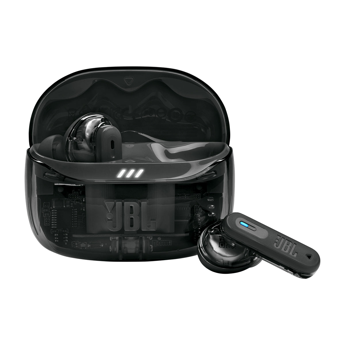 JBL Tune Beam 2 Ghost Edition True Wireless Audífonos Inalámbricos Bluetooth | Adaptive Noise Cancelling | Negro